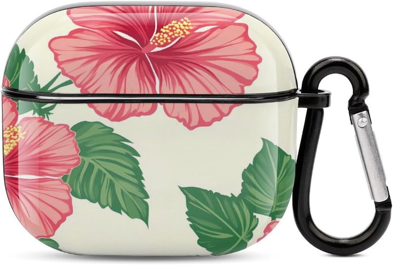 Hawaiian Hibiscus Flowers Funny Earbuds Case for Airpods 3