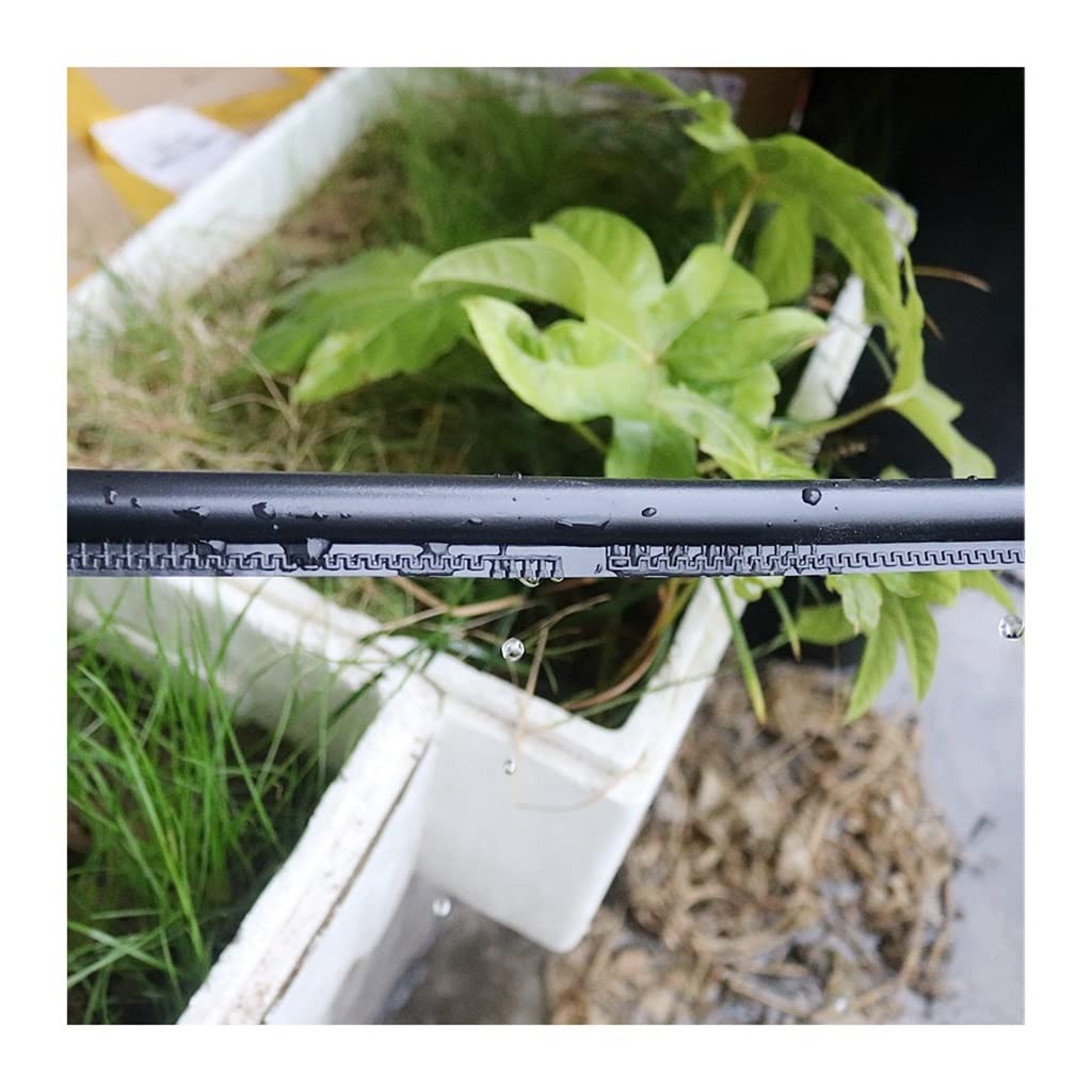 UZAMIRLEX Micro Irrigation Tube, 16mm PE Micro Drip Irrigation Tape, 0.2mm, 15cm Spacing, 3L/h, 50-200m(200m)