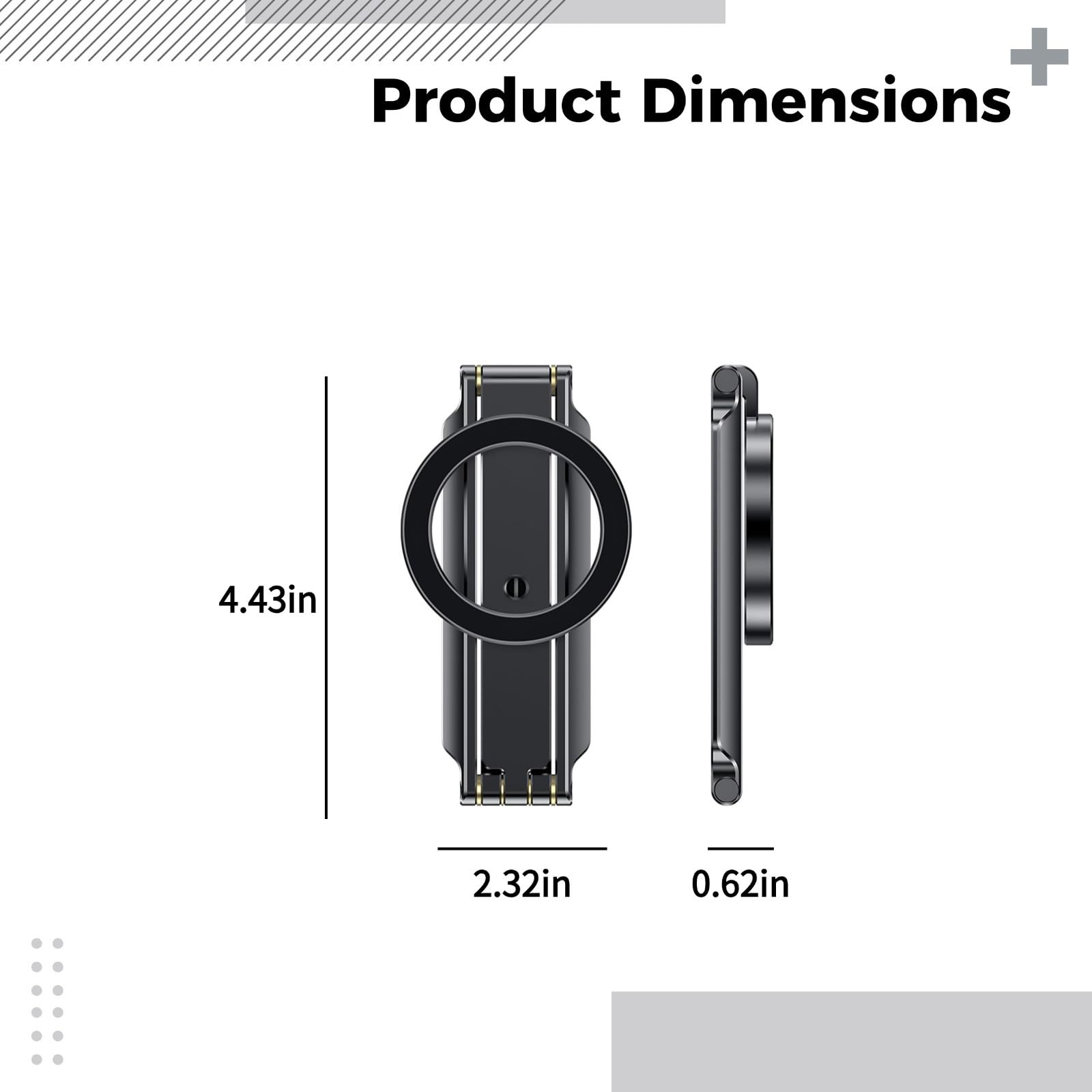 Generic Przenośny statyw do telefonu, mini statyw ze stopu aluminium, składany, z mocowaniem pierścieniowym