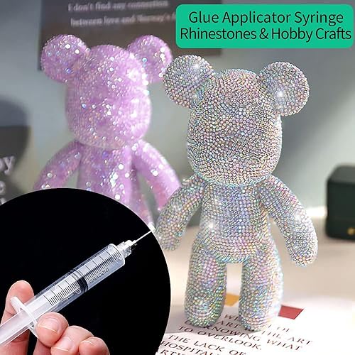 Miniatura 4 de 50 jeringas de 0.3 fl oz, 14Ga 20Ga 21Ga 23Ga 0.5 pulgadas, tapas de almacenamiento de aguja de punta roma, aplicador de pegamento, dispensador de