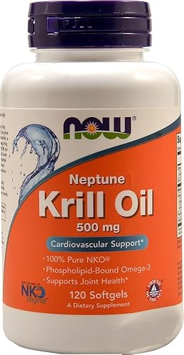 NOW Foods - Aceite de Krill Neptuno 500 mg. - 120 cápsulas blandas