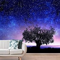 Wall Mural The Beautiful Space World Removable Self-Adhesive Wallpaper Wall Decoration for Bedroom Living Room - 66x96 inches