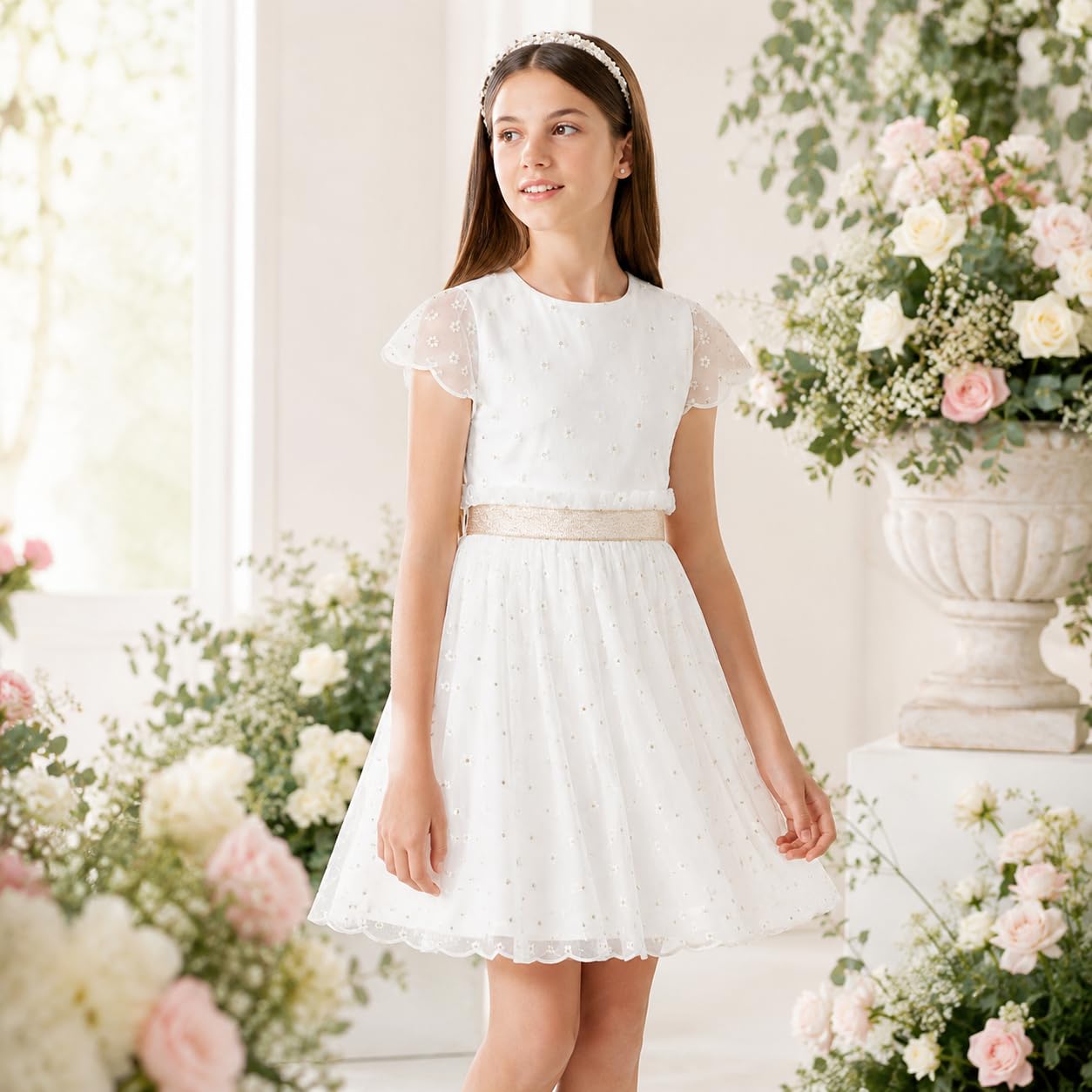 Mayoral Vestito Elegante Bambina e Ragazza 10-16 Anni