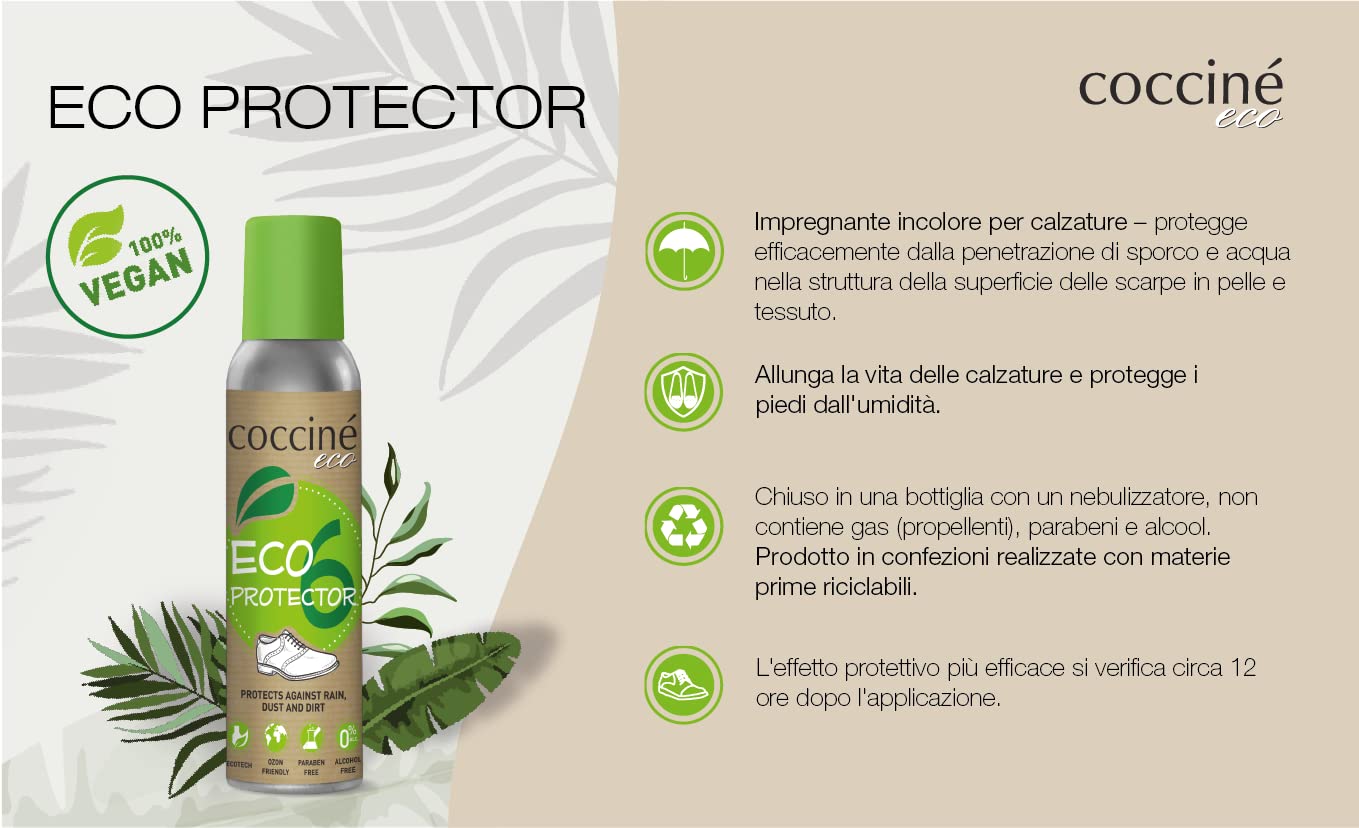 Coccine - Kit per la cura delle scarpe in camoscio e nabuk I Detergente spray impregnante I Prolunga la vita delle scarpe I Protegge i piedi dall'umidità