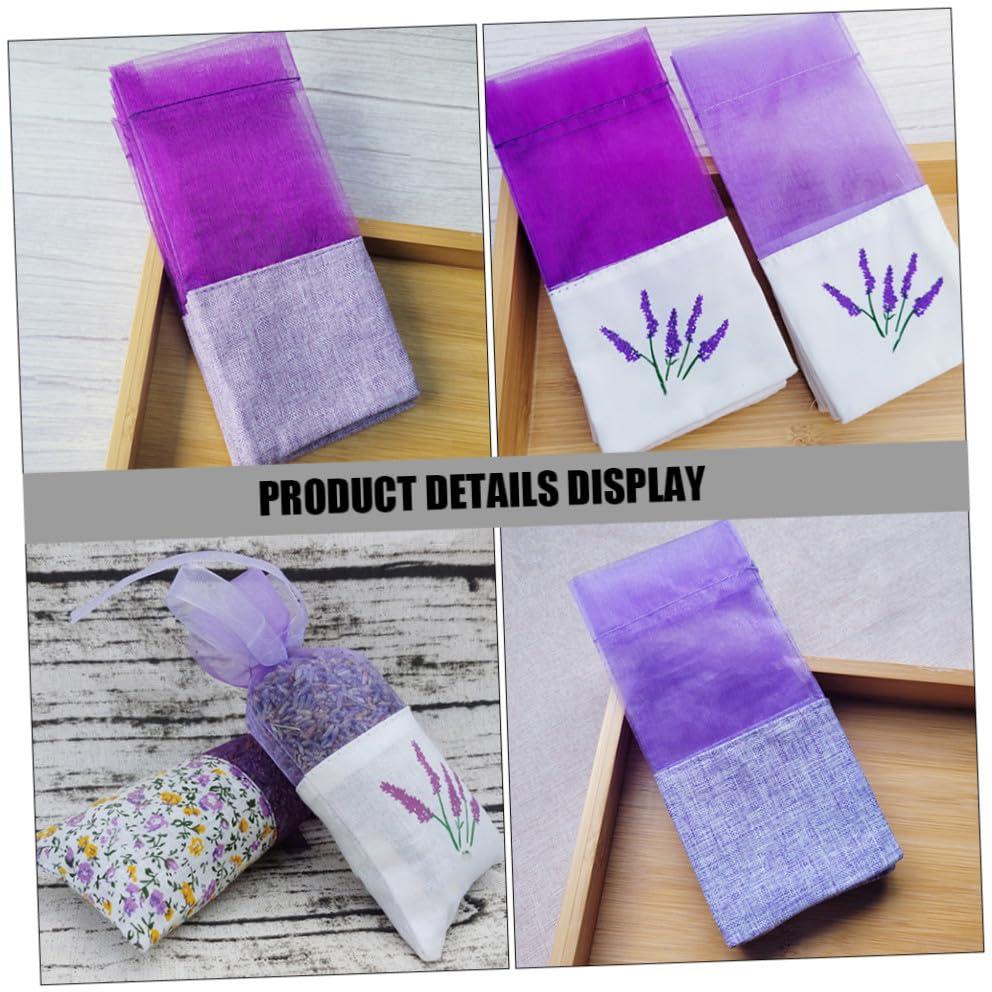 Bolsas de sachet de lavanda vacías 20 piezas con cordón miniatura 4