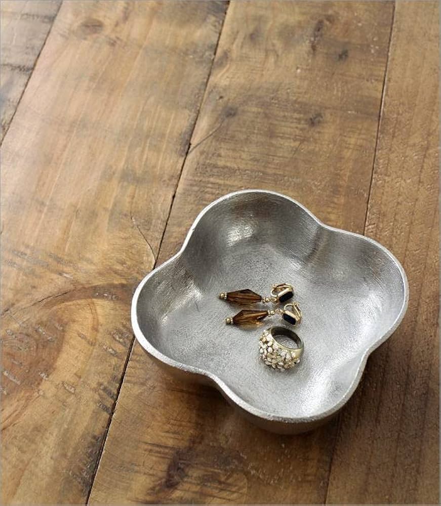 Amazon｜トレー トレイ おしゃれ 小物入れ 皿 アルミ シルバー