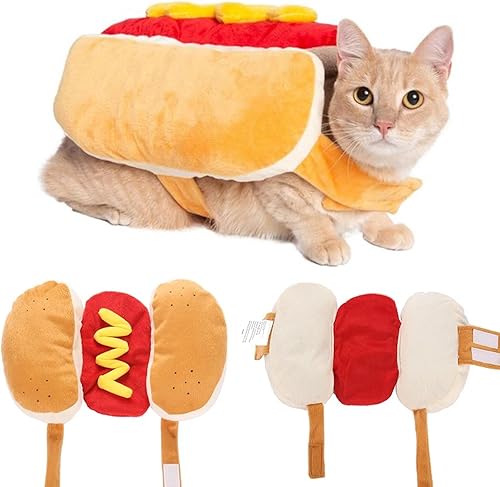 Miniatura 6 de ISMARTEN Disfraces para perros calientes para mascotas, divertidos disfraces de Halloween para perros y gatos pequeños a medianos (pequeño),