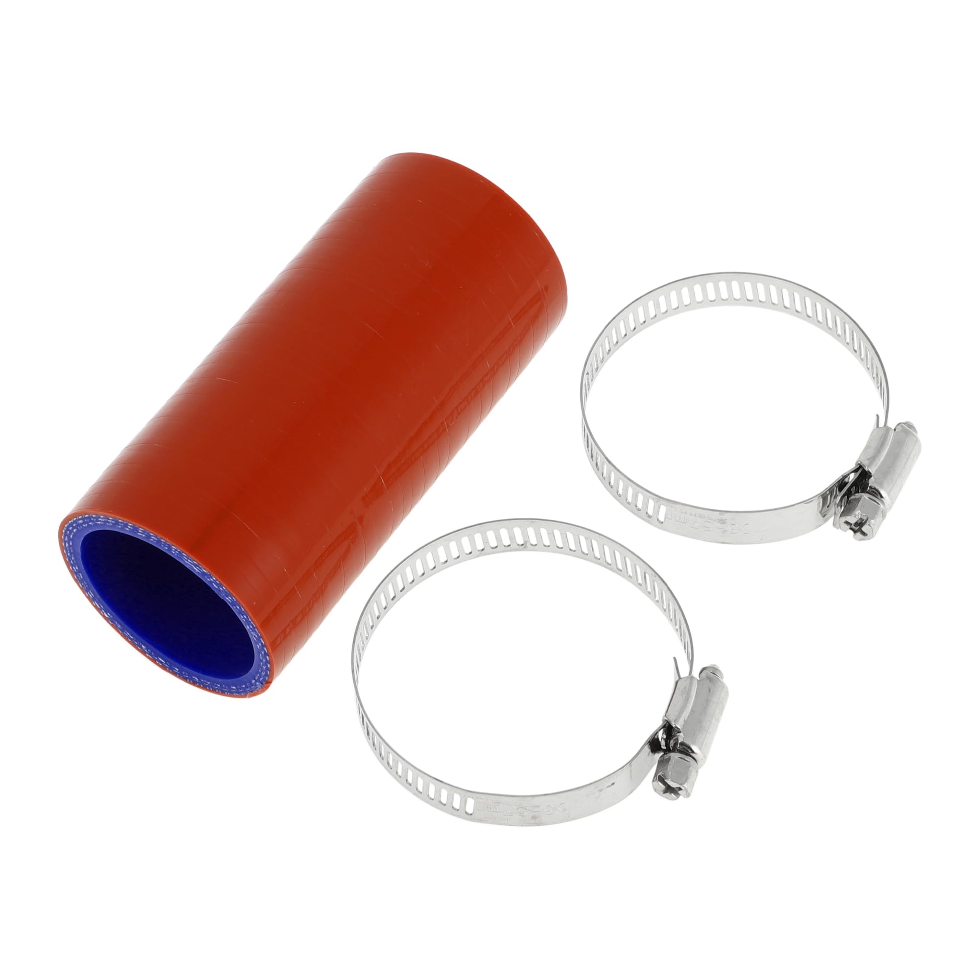 X AUTOHAUX 1 Set Straight Coupler Silicone Hose 38mm/1.5" ID 100mm/3.94" Length 0° Car Silicone Hose Coolant Hose with Clamps 3-Ply 4mm Thick Air