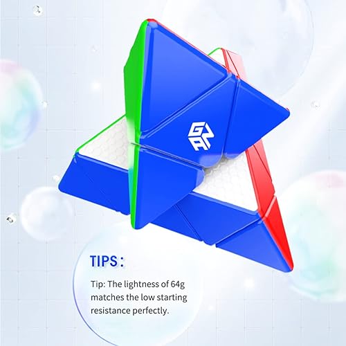 Miniatura 4 de GAN Pirámide 36 imanes de velocidad cubo sin etiqueta 3x3 magnético triangular cubo (versión estándar)