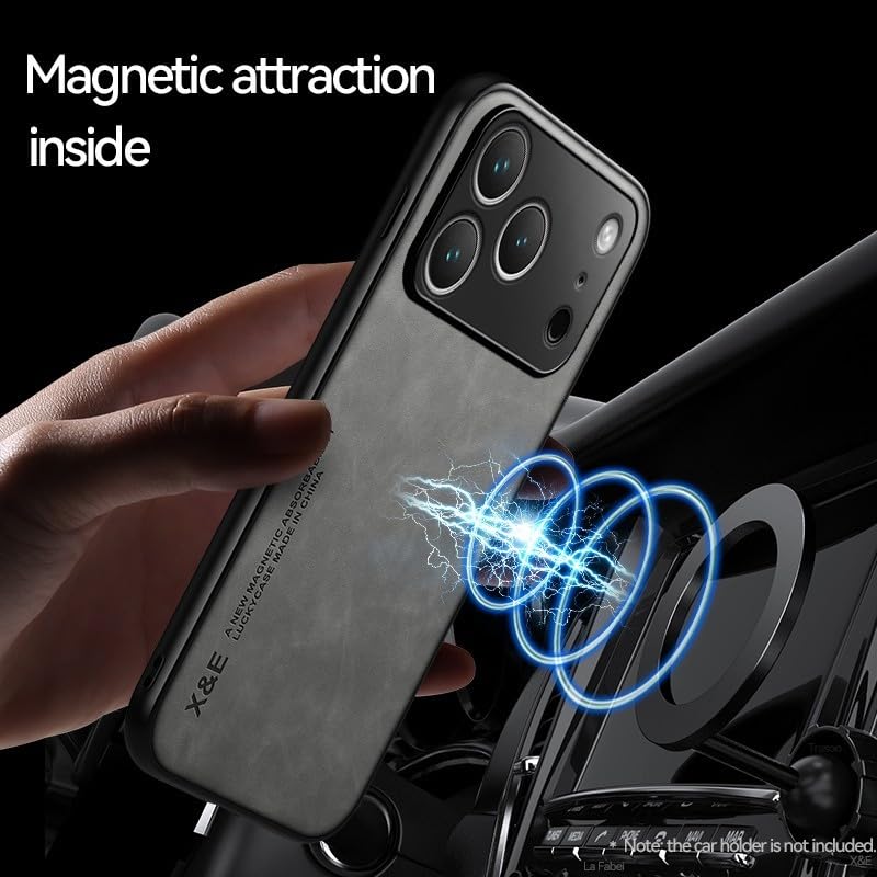 Étui compatible iPhone 15 Pro bleu coque silicone magnétique - 7