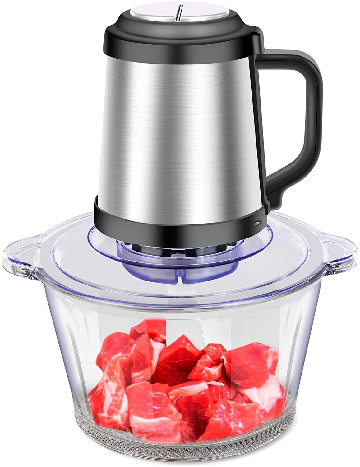 Matiko Electric Food Chopper-Food Processor-Meat Grinder 2L Glass Bowl- 250W Food Grinder Machine for Meat Vegetable Fruit Onion Garlic Spices (2L)-image-44