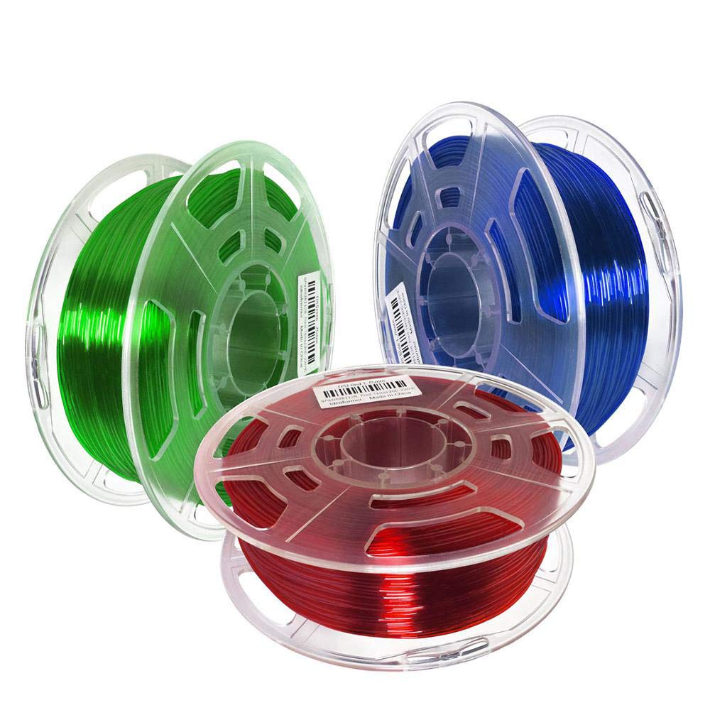 3D-Druckerfilament PLA 1,75 Mm Geruchsarm Maßgenauigkeit +/- 0,02 Mm 3D-Druckfilament 2,2 Pfund (1 Kg) Spule 3D-Druckermaterial PLA-leitfähiges Filament Mehrfarbig Optional(Color:Blau)
