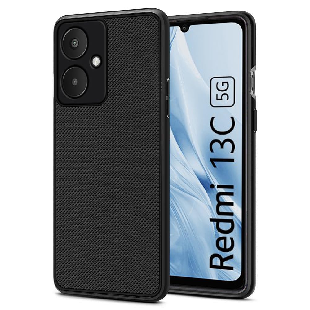 SHINESTAR Soft Silicone Frosted Air Dotted Case Cover Redmi 13C 5G / Poco M6 5G | 360 Degree Camera Protection Bump Back Case Cover for Redmi 13C 5G / Poco M6 5G - (Black) (B0CRS3TLYD) Amazon Price History, Amazon Price Tracker