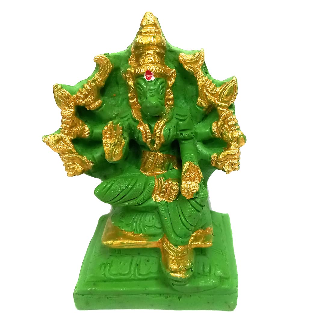 Buy Ayyappan Traders Varahi Statue Green Lightweight Polyresin Material