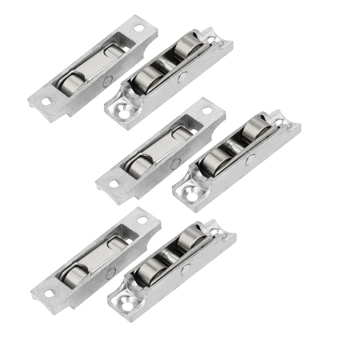 Aexit 68mmx15mmx15mm Zinc Alloy Double Roller Sliding Door Window Pulley Wheel 6pcs (06ba71cc6425b1d867e9175478024177)
