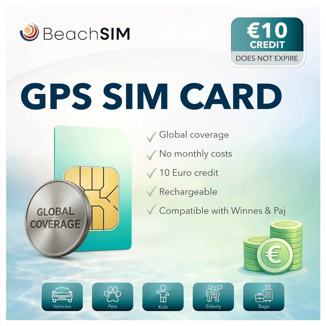 prépayée Carte SIM GPS pour Traceur, Exemple Winnes, Paj-GPS