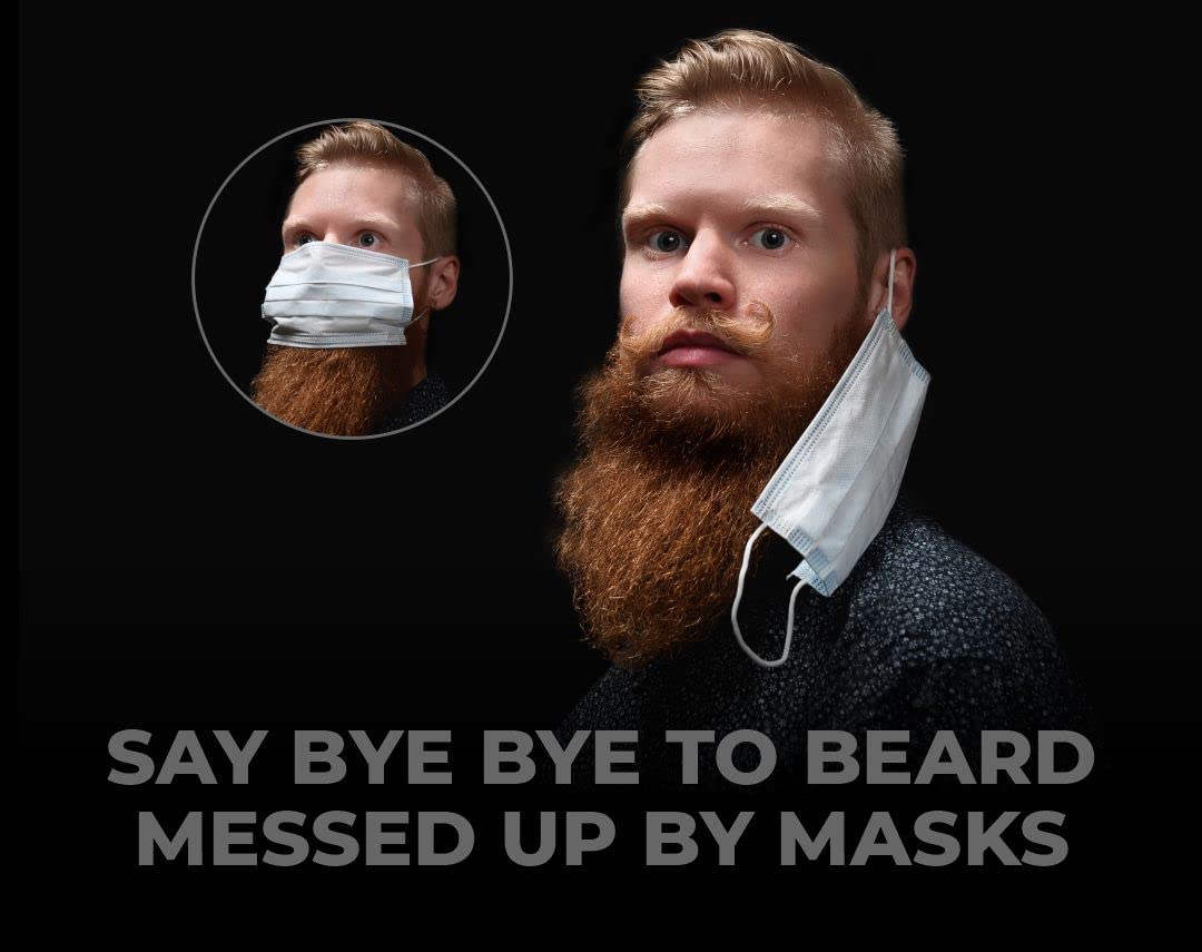 BEARDO Bandana – Mask Designed for Bearded Men | Universal Fit | Breathable Fabric | Ultra Soft | Stylish | For bikers and everyday use
