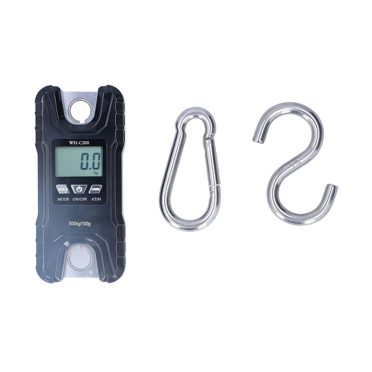 500kg LCD Display Digital Scale with ABS Shell for Industrial Use, Easy Carry and Installation, Long Standby Time, Great Workmanship, Small Size, Super Loud Buzzer Prompt (Black)