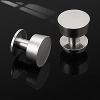 Vista 2 de knobelite 20 Pack Kitchen Cabinet Knobs, Brushed Satin Nickel Dresser Knobs Zinc Alloy Drawer Knobs for Bedroom Cabinets Bathroom Kitchen Cupboard