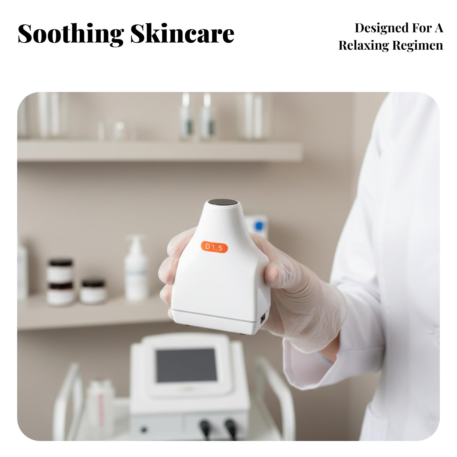 Cabezal de Instrumento de Belleza para Equipo de Estética Cabezal de Elevación Facial Repuesto de Precisión Accesorio para Tensar con Base de Carga, color to 1