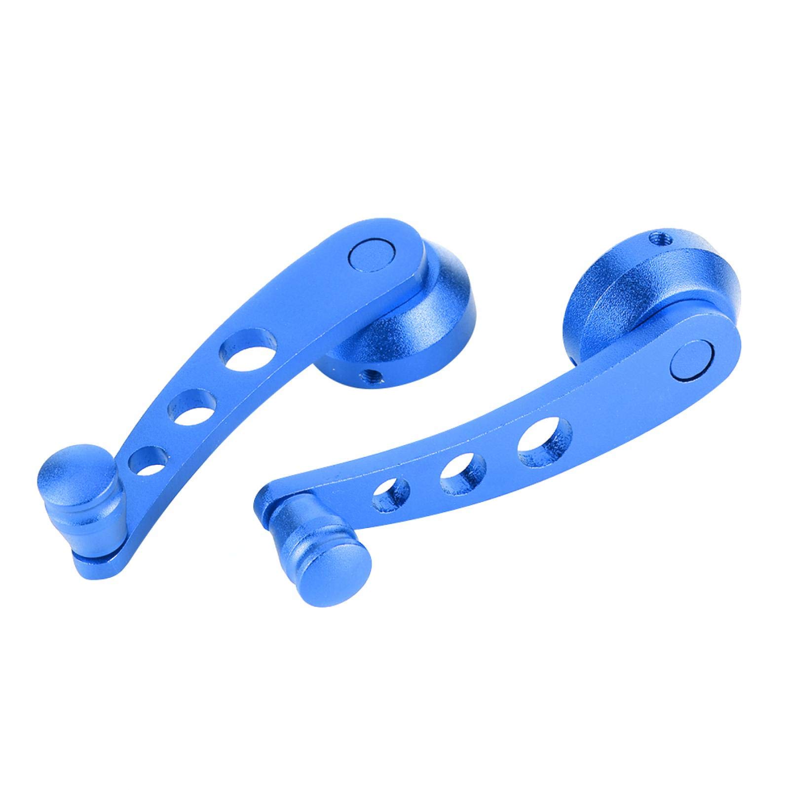 Fydun Maniglia della Manovella del Finestrino Dell'auto, Manovelle Universali per Vetro Dell'alzavetro in Lega di Alluminio Maniglia del Riser Dell'auto Sostituzione(Blu)