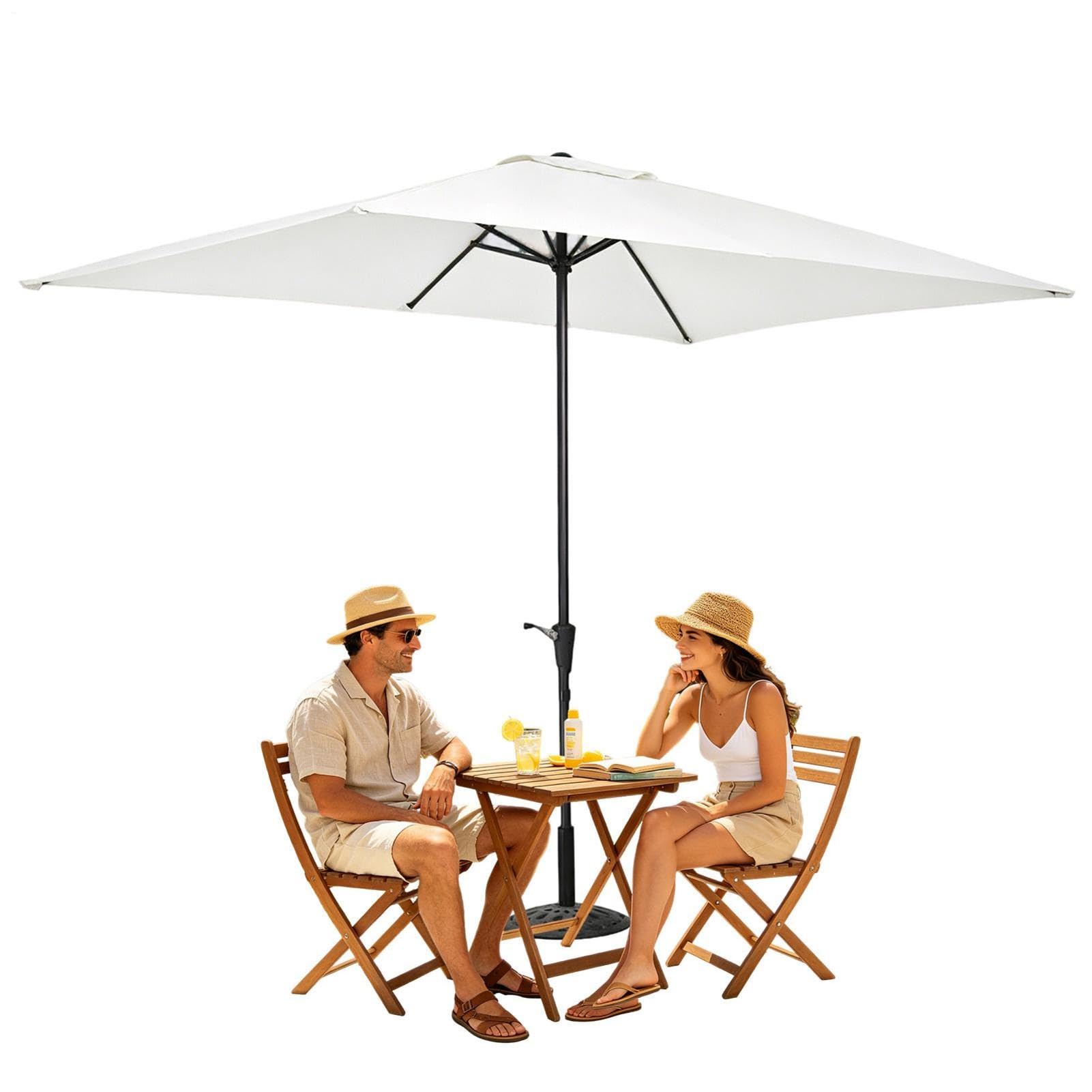 Telo di ricambio ombrellone da patio Copertura Rettangolare 200x300 cm | Copertura Per Ombrellone Da Patio Per Giardino Terrazza Parchi Campeggio Picnic Cortile Sport Estivi