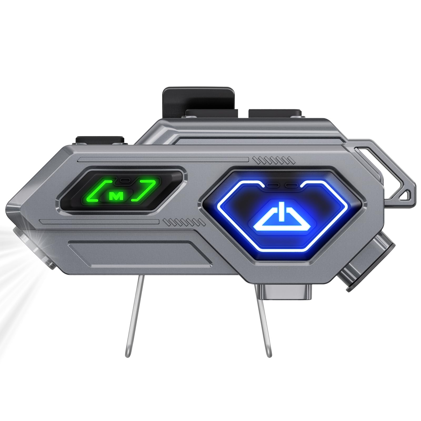 EDYELL C8 Pro Motorcycle Bluetooth Headset,LED Emergency Lights,HiFi Stereo Calls,Wireless 50MM Earphone Helmet Bluetooth,IPX6 Waterproof,Compatible with All Helmets (C8 Pro)