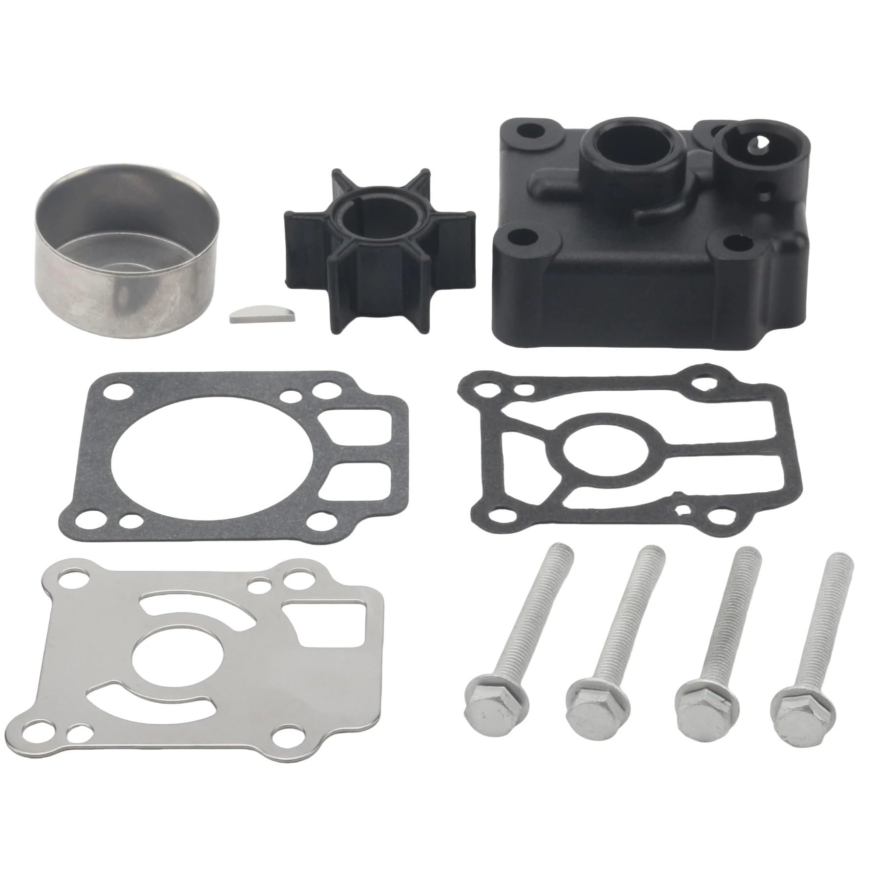 Bomba Agua Coche 361-87322 Kit Servicio Reconstrucción Bomba Agua Con Carcasa Para Tohatsu Para Nissan Para Motor Fueraborda Marino 25 A 40 HP NS M MX 361873220M Bombas Agua