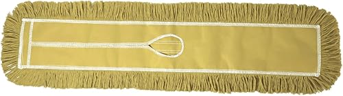 Miniatura 7 de Tidy Tools Cabezal de repuesto para trapeador de polvo comercial, 60 x 5 pulgadas, cabezal de fregona reutilizable de nailon de algodón, repuesto de