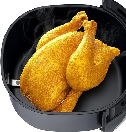 Miniatura 2 de JYYBN Freidora eléctrica para freidoras de aire, freidora de aire sin aceite para chips, 1800 W