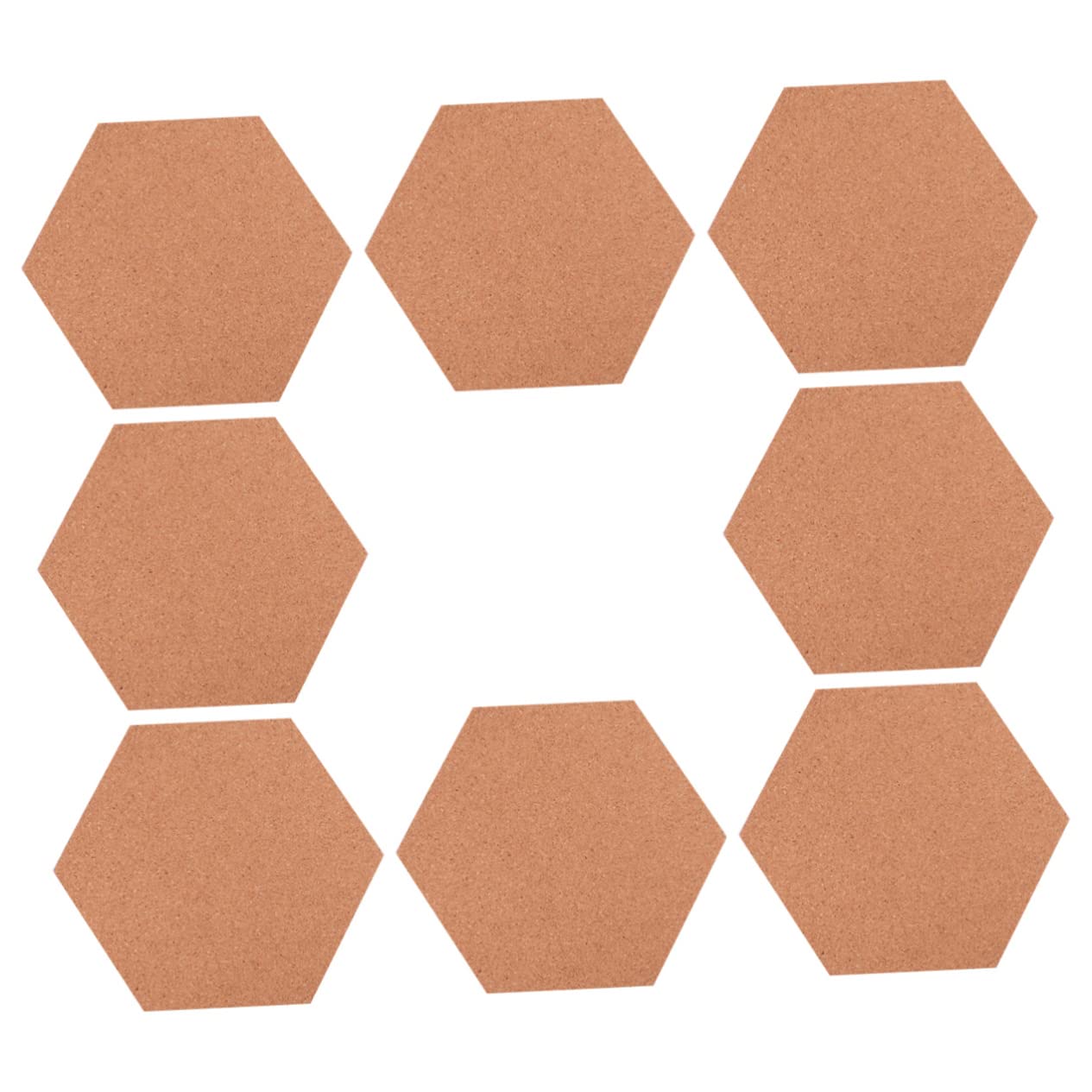 Tableau d'affichage pour photos en liège adhésif 8 panneaux muraux hexagonaux avec punaises