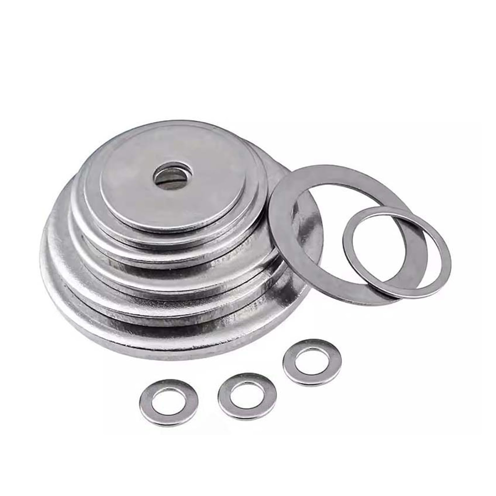 200 Rondelle In Acciaio E Rame - Assortimento Per Viti M4, M5, M6, M8, M10, M12, M14 - Per Fai Da Te E Riparazioni - Foto 2