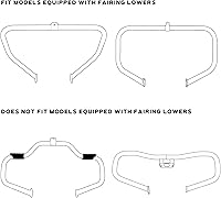 Vista 3 de TCMT Guantera con carenado inferior ventilado para las piernas, compatible con Harley Touring Road King Street Glide Electra Glide Ultra-Classic