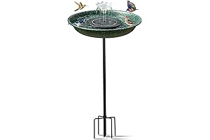 Durable Solar-Powered Bird Bath with Charming Fountains for Hummingbirds
