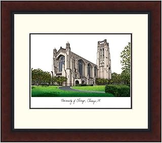 Campus Images IL968LR University of Chicago Legacy Alumnus Framed Lithographic Print
