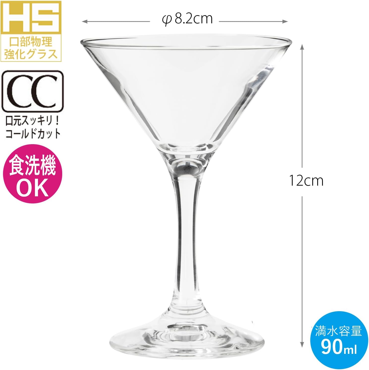 Toyo Sasaki Glass 30G33HS Cocktail Glass, Legato, Legs, Lines, Beauty, People, Dishwasher Safe, Made in Japan, Shatter-Resistant, 3.4 fl oz (90 ml), Set of 60 (Sold by Case)