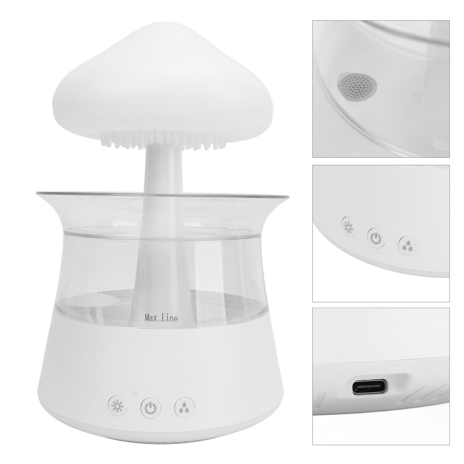 CHICIRIS Regenwolken-Luftbefeuchter mit Timer-Funktion (WHITE)