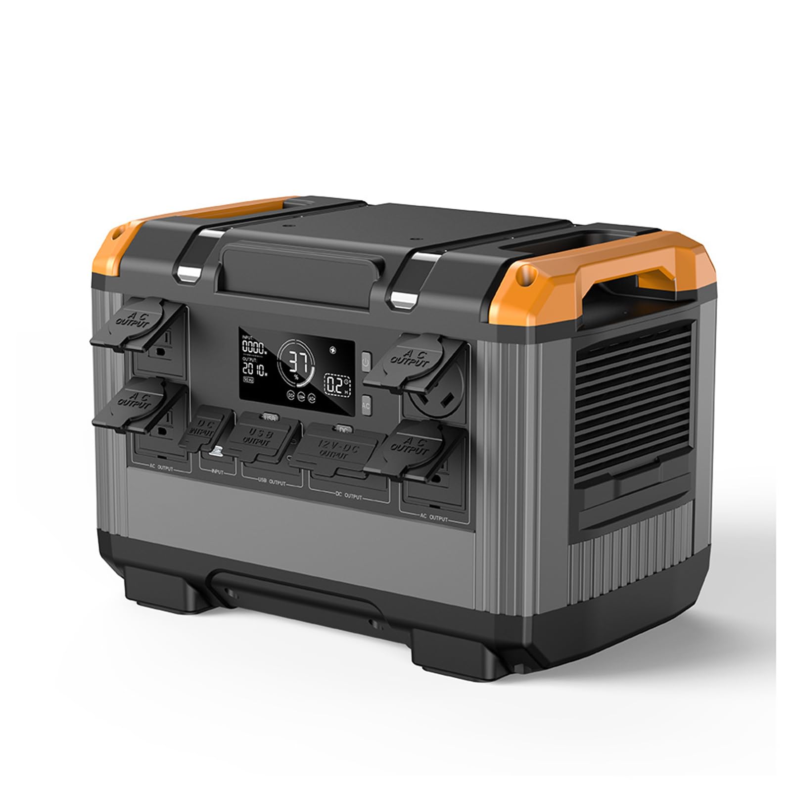 Centrale électrique Portable 2400 W, générateur de Centrale électrique Solaire 630 000 mAh/2 016 Wh avec Batterie LiFePo4, Sortie CA 110 V/220-230 V, pour Camping en Plein air à la