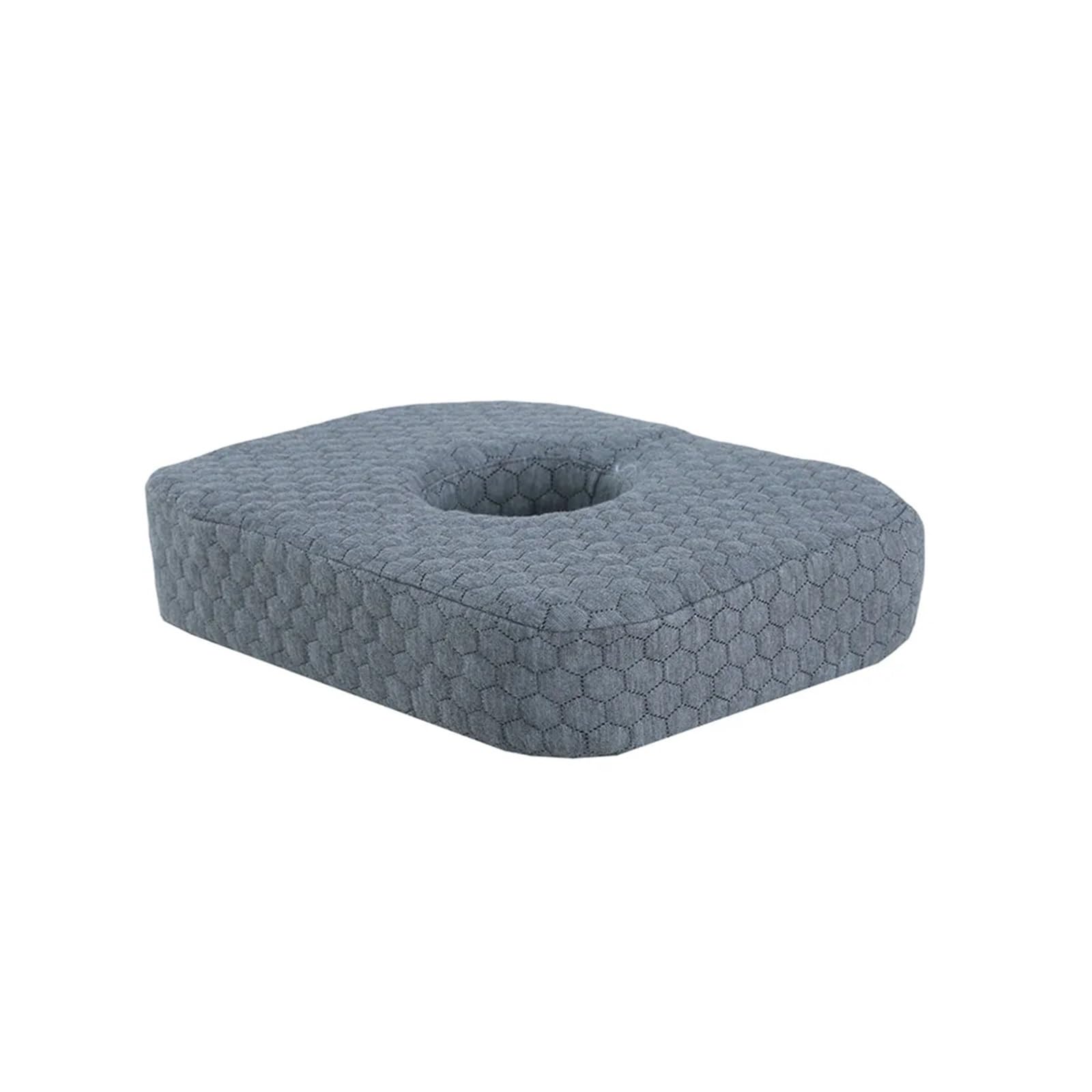 FonHNDG Piercing Pillow Ear Pillow Hole Sleeping Guard(Hexagon grey,M(32x25x6.5cm))