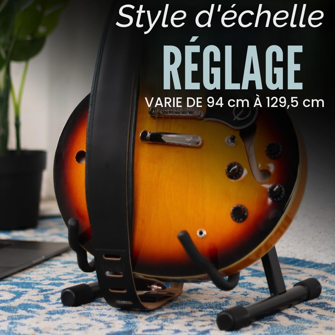 Levy's M26PD-BLK Sangle de Guitare Top Grain Leather 3" - Black