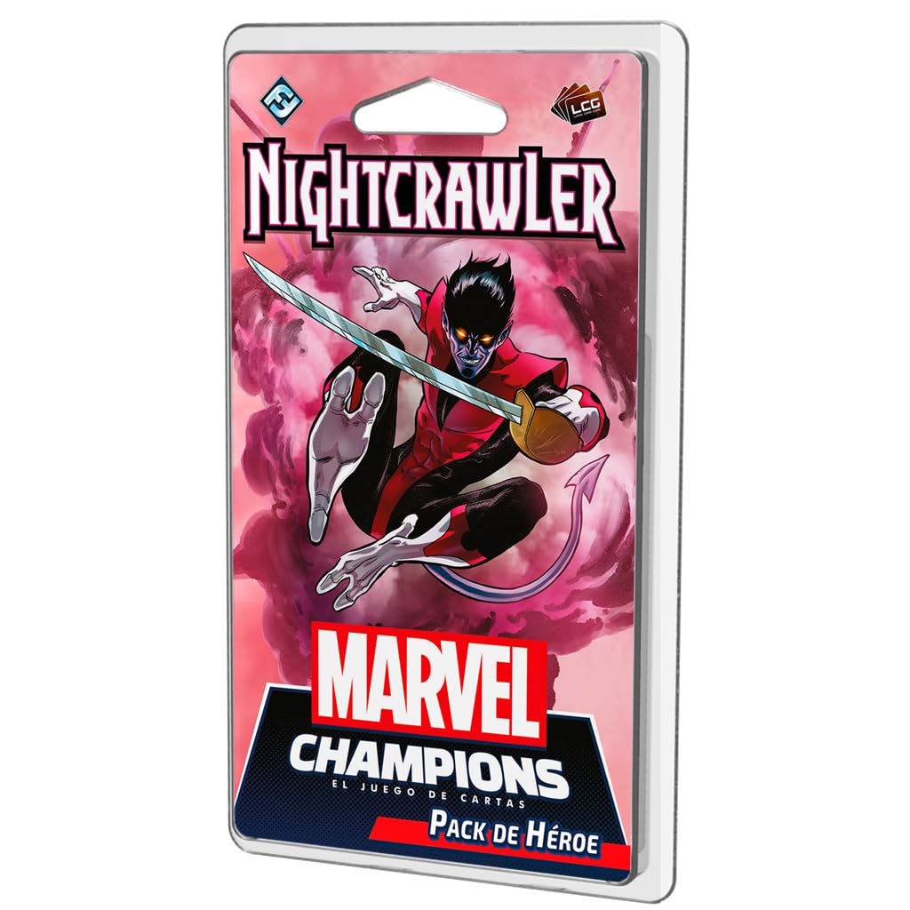 Marvel Champions: Nightcrawler, Hero Expansion, Ages 14+, 1 to 4 Players, 45-90 Minutes per Game, Spanish