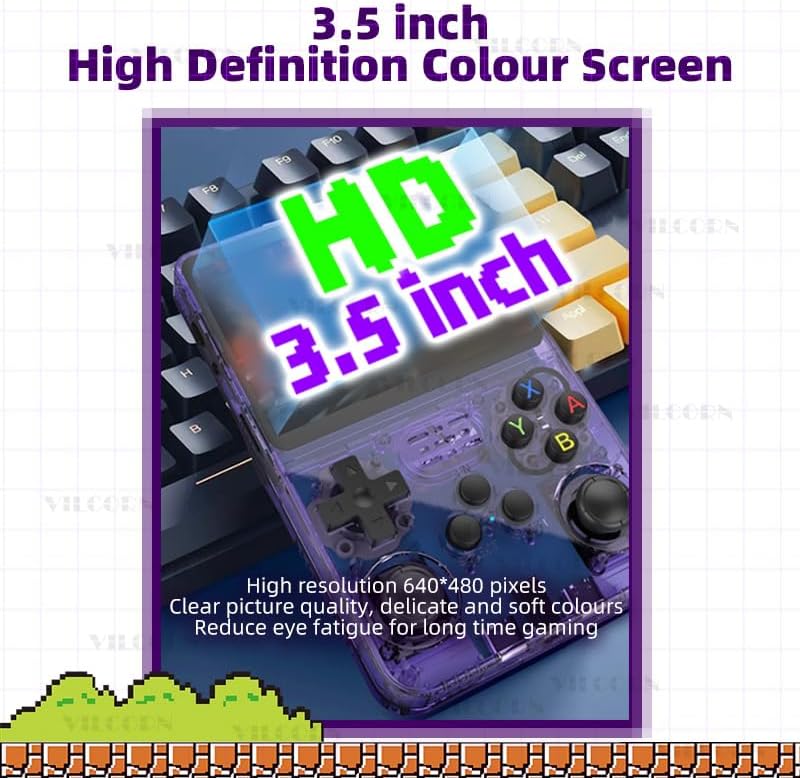 Miniatura 2 de R36S - Consola de juegos de mano retro, sistema de código abierto Arkos, pantalla IPS de 3.5 pulgadas, emulador de juegos de mano 50 con más de