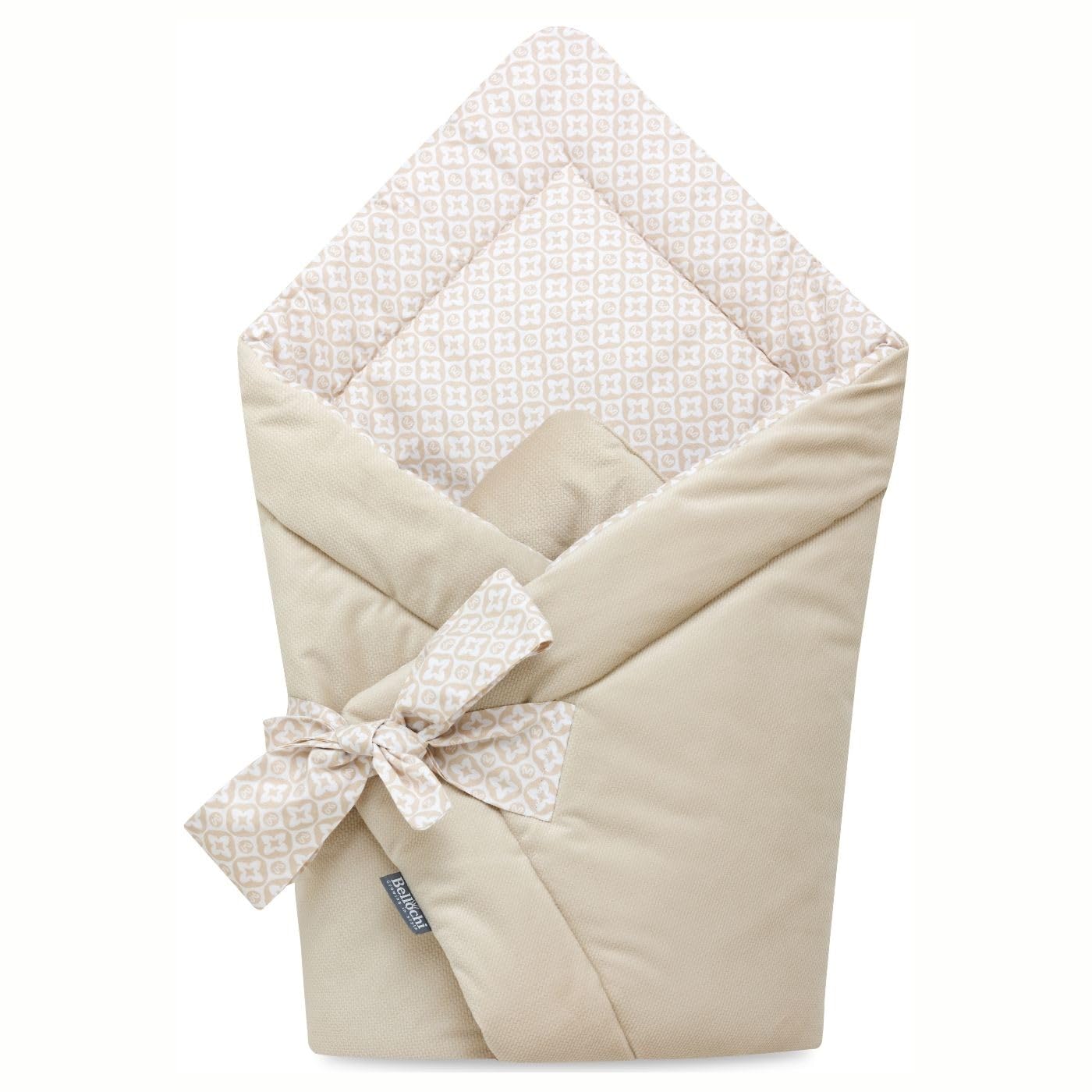 Bellochi Unisex Infant Beige Swaddle Blanket Lux Collection