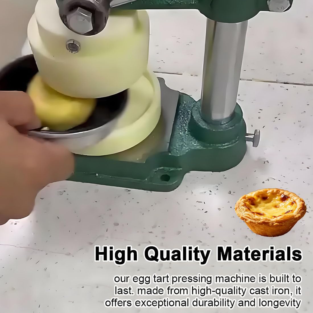 Pressa Manuale Crostate,per Pasticceria Fatta in Casa,Cottura Professionale,Gusci Cialda H42