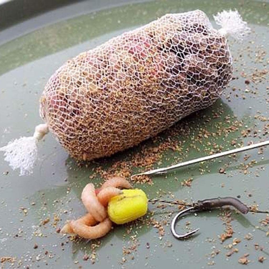 Qianly Filet de Pêche Universel en Filet Soluble dans l'eau PVA, 10 X 25 Mm, 5 M, pour Appâts Solides