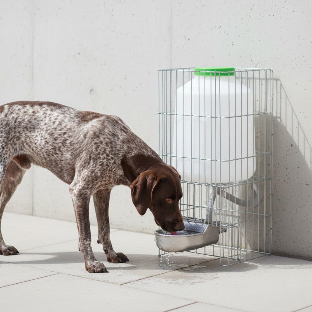 Abreuvoir automatique en aluminium pour chien avec réservoir 8 l 23 x 33 x 46 cm Distributeur d'eau automatique Chat Mouton
