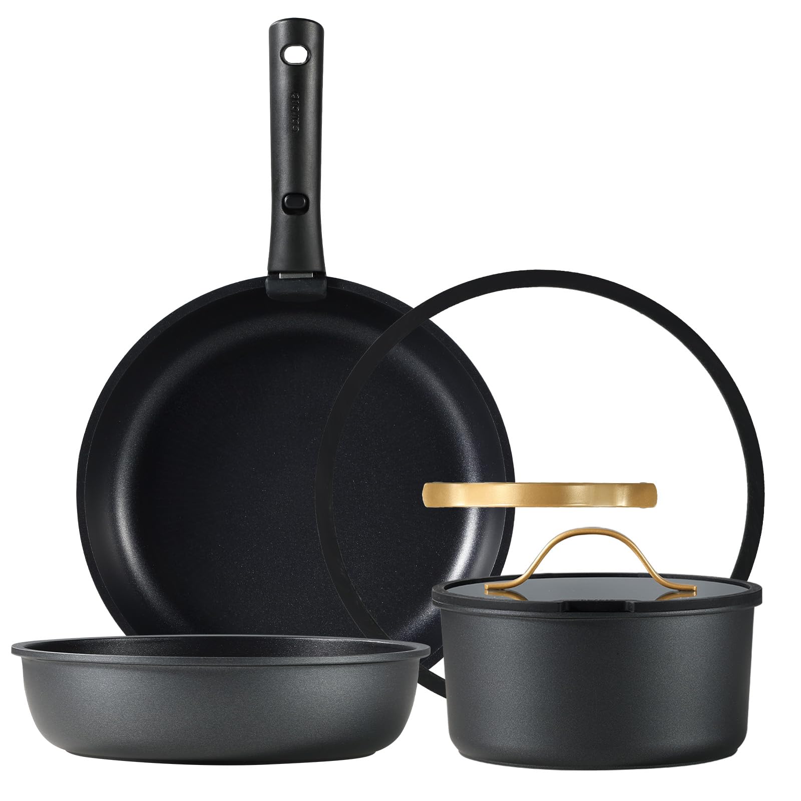 CAROTE カローテ フライパン セット 12点 IH ガス火対応 黒 楽天市場】【今なら！1500円OFF！】フライパン セット12・9・8・4点 IH