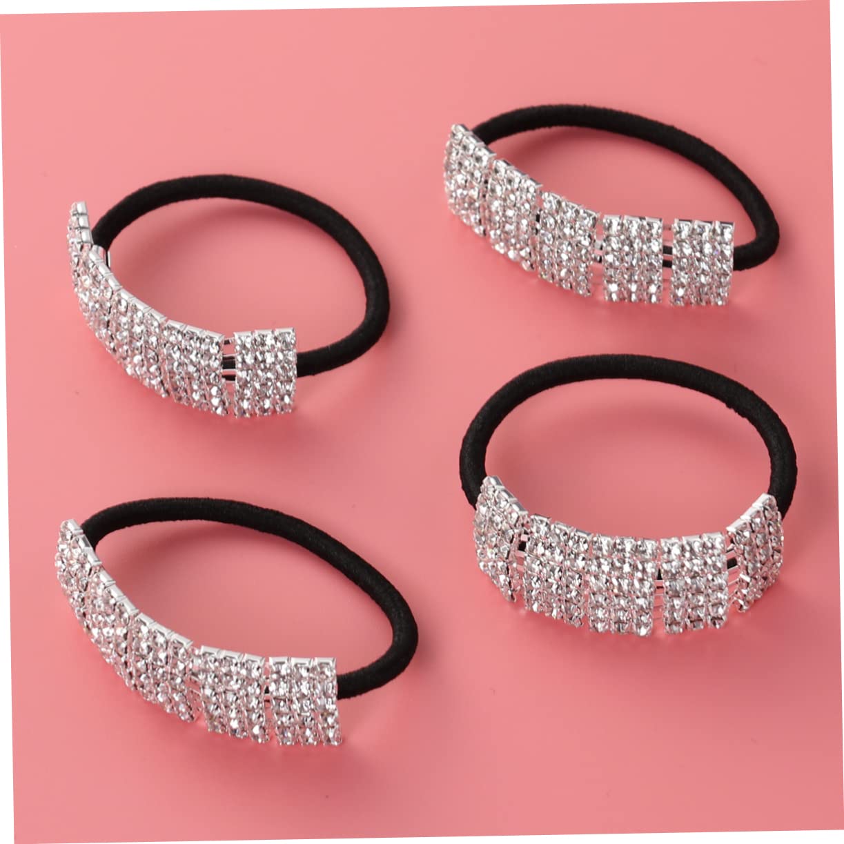 Housoutil 12stücke Strass Haargummis Für Frauen Elastische Creaseless Ponytail Mit Funkelnden Kristallen Haaraccessoires Für Mädchen Und Damen