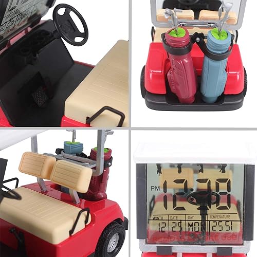 Miniatura 3 de HKOO 2020 nueva versión pantalla LCD mini carrito de golf reloj para los fans de golf gran regalo para golfistas raza recuerdo novedad golf regalos