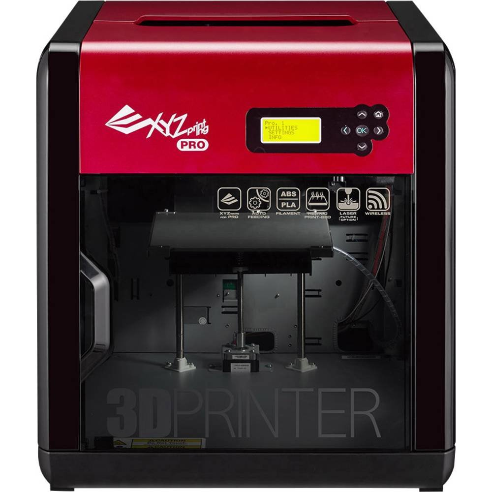 XYZ Printing da Vinci 1.0 Pro 3D printer, Open Filament, 300g ABS filament, maintenance tools, modelling software, and video tutorials, Upgradable Laser Engraver, 20x20x20cm Built Vol.